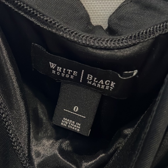 WHBM simple black strapless dress Size 0 - Picture 3 of 3